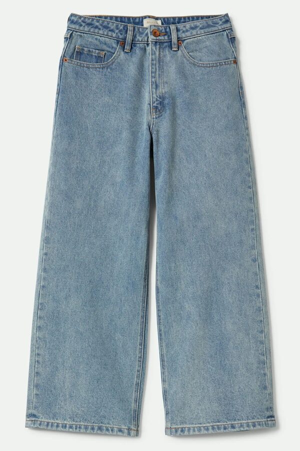 Margo Cropped 5-Pocket Pant - Light Denim - Image 2