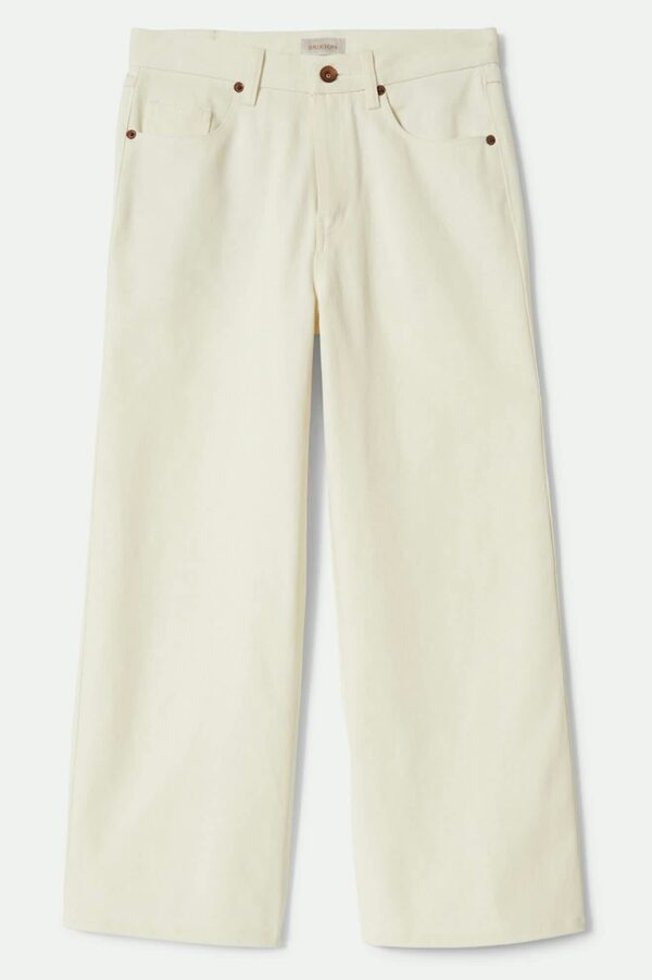 Margo Cropped 5-Pocket Pant - Off White - Image 2