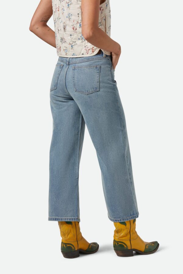 Margo Cropped 5-Pocket Pant - Light Denim - Image 5