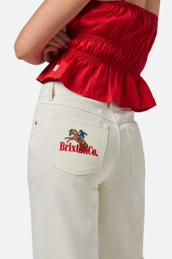 Margo Cropped 5-Pocket Pant - Off White - Image 5