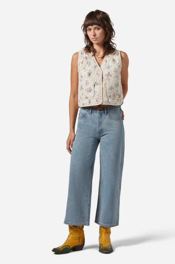Margo Cropped 5-Pocket Pant - Light Denim - Image 4